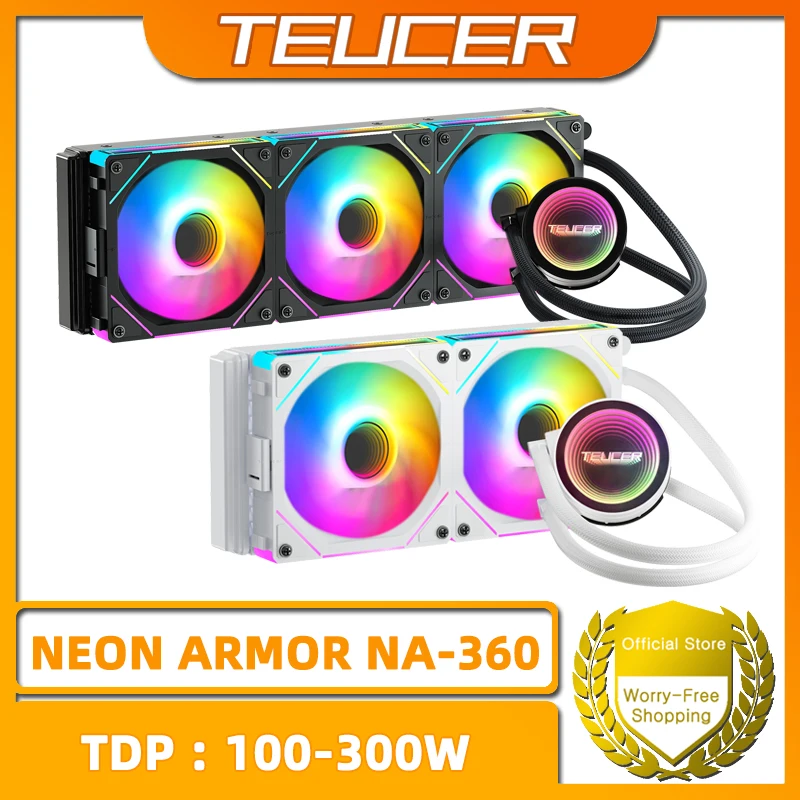 TEUCER NA-360 PC 수냉 라디에이터 X99 마더보드 CPU Intel LGA 2011 1700 1200 1155 AMD AM4 AM5 용 액체 냉각 쿨러