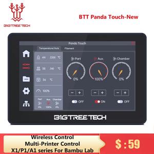 BIGTREETECH 팬더 터치 Bambulab P1P P1S 멀티 프린터 제어 무선 Klipper 화면 용 5 인치 터치 스크린 Wifi 디스플레이