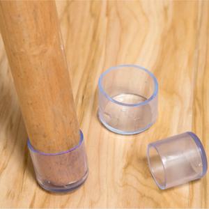 4PCS 투명 실리콘 의자 다리 커버 광장/라운드 미끄럼 방지 가구 피트 캡 가구 레벨링 피트 구멍 플러그 먼지 커버
