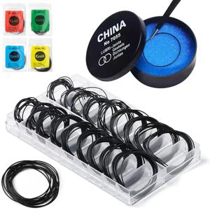 시계 수리 도구 1 상자 시계 케이스 고무 방수 O-링 내유성 시계 바닥 커버 가스켓 0.5/0.6mm O-링 씰 가스켓