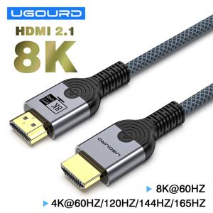 HDMI2.1 케이블 구리 와이어 코어 케이블 8K@60Hz HDR 4K@240/160/144/120/60Hz UHD 초고화질 비디오 케이블 5m 노트북 TV용