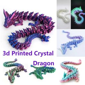 3D 프린트 보석 드래곤 크리스탈 피젯 장난감, 회전식 관절 드래곤 에그, ADHD를 가진 어린이용 이상적인 선물, 생일에 딱 맞음