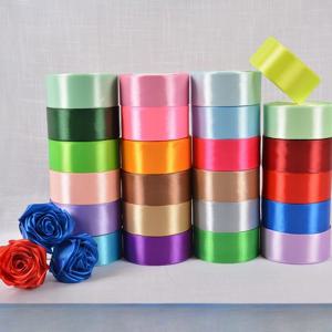 6/10/15/20/25/40/50mm 25 야드/롤 새틴 리본 웨딩 크리스마스 파티 장식 수제 DIY 활 공예 카드 선물 포장