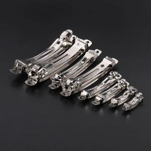 10pcs 프랑스어 자용 스타일 봄 헤어 클립 자동 클립 빈 너비 설정 보석 만들기위한 로듐 활 머리핀 용품