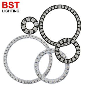 WS2812B LED 픽셀 개별적으로 주소 지정이 가능한 링 8/16/24/35/45Leds WS2812 내장 IC 풀 컬러 원형 Led 모듈 라이트 DC5V