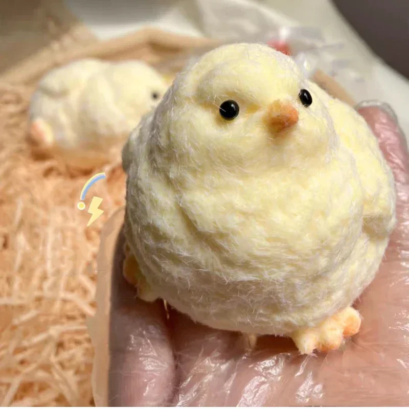 수제 실리콘 Squishy 큰 치킨, 귀여운 타바 병아리 짜기 Squishy 병아리, 부드러운 Squishy Fidget 장난감, 치킨 스트레스 장난감