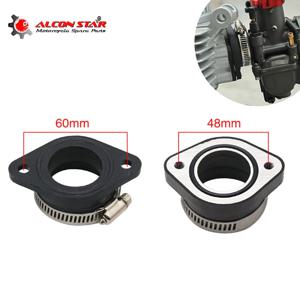 Alconstar-오토바이 핏 먼지 자전거 기화기 어댑터 MIKUNI VM24 PWK 21 24 26 28 30 32 34mm PE28 용 메인 폴드 파이프