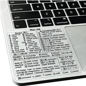 참조 키보드 단축키 스티커 PC 용 접착제 노트북 데스크탑 Apple Mac 용 단축 스티커 Chromebook Window Photoshop