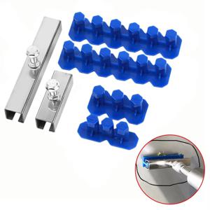 6Pcs 자동차 덴트 수리 교체 도구 범용 페인트가없는 덴트 수리 접착제 파란색 접착제 탭 도구 키트 리무버 우박 구덩이
