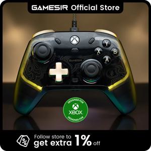 GameSir Kaleid Flux Xbox 컨트롤러 Xbox 시리즈 X, Xbox 시리즈 S, Xbox One 게임 콘솔용 유선 게임 패드 홀 효과 조이스틱