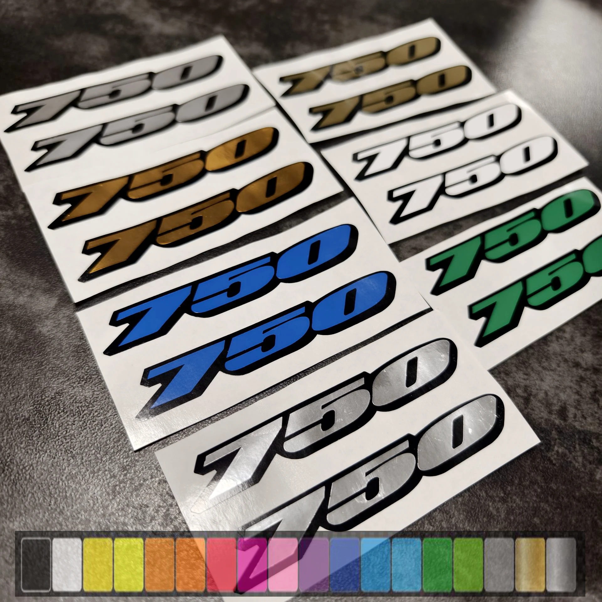 120m x 20mm 오토바이 GSXR 750 페어링 리어 카울 데칼 테일 사이드 스티커 스즈키 GSX-R750 GSXR750