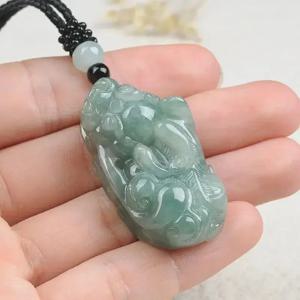 천연 미얀마 옥 대 군주 Pi Xiu 펜던트 남성과 여성의 보석 펜던트 목걸이 옥 펜던트 가공 선물