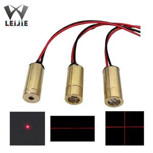 650nm 5mW 3V/5V 9mm 크로스 라인 도트 9*21mm 산업용 미니 레이저 모듈 빨간색 찾기 레이저 헤드 LD 모듈 레이저 의료 포지셔닝