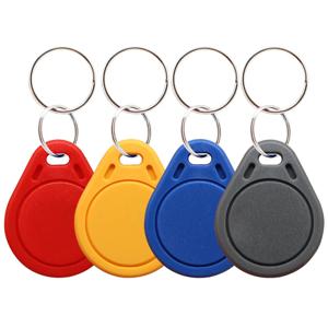 10Pcs RFID Keytags Mifare 13.56MHz 14443A M1 S50 소형 스마트 IC 키 링 태그 Keyfob 토큰 Nfc 액세스 제어 키 카드