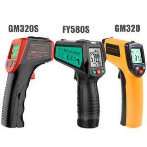 디지털 적외선 온도계 -50~600 ℃   / -58~1122 ℉   비접촉식 온도 테스터 IR 레이저 고온계 LCD 비접촉 고온계