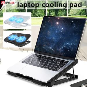 Q100 17 인치 게임용 노트북 쿨러 팬 Led 스크린 2 개의 USB 포트 2600RPM 노트북 냉각 패드 노트북 스탠드 노트북 팬 쿨러