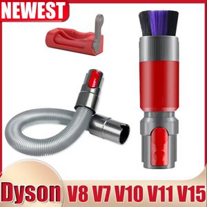스크래치 방지 먼지 브러시 다이슨 V7 V8 V10 V11 V15 진공 청소기 교체 부품 용 유연한 연장 호스 부착물