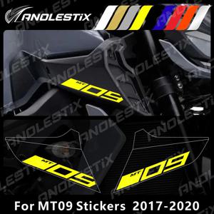 AnoleStix 반사 오토바이 로고 세트 YAMAHA MT09 MT-09 SP 2017 2018 2019 2020 용 공기 흡입구 엠블럼 데칼