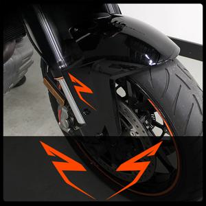 KTM 슈퍼 어드벤처 듀크 RC 390 690 790 890 1090 1190 1290 R용 오토바이 스티커 펜더 비닐 데칼 2개