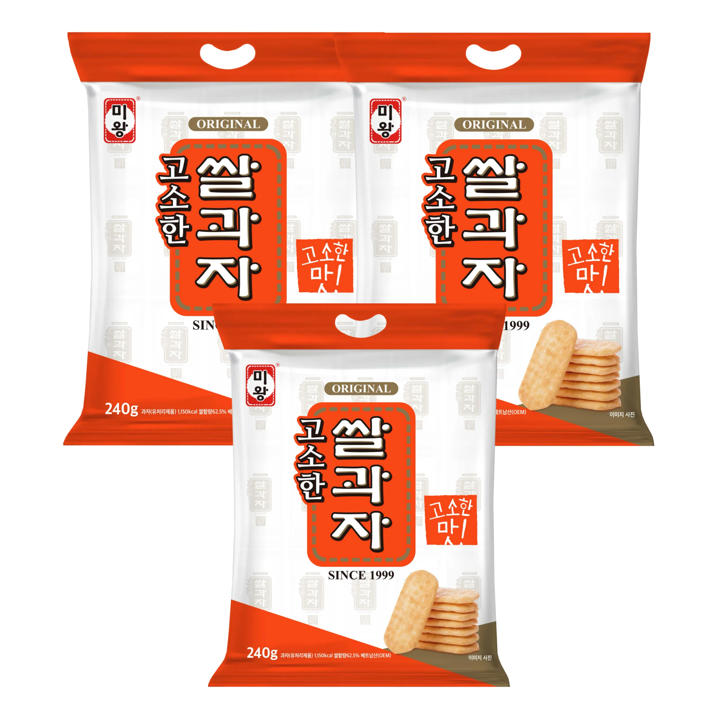 미왕 쌀과자 고소한맛 240g 3개