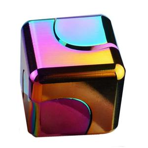 스퀘어 매직 주사위 금속 회전 큐브 Fidget Spinner Antistress EDC 손가락 끝 장난감 손 회전 학습 환기 데스크탑 게임 선물