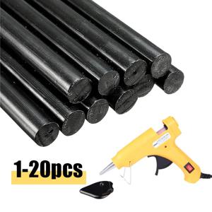 10Pcs 7x100mm 7x150mm 자동차 덴트 수리 접착제 스틱 자동차 바디 페인트가없는 덴트 수리 블랙 핫멜트 스트립 수리 접착제 스틱 도구