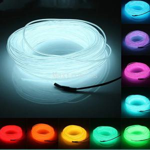 1M/3m/5M LED 네온 불빛 USB 유연한 EL 와이어 로프 튜브 방수 LED 스트립 테이프 휴일 댄스 파티 장식 조명 3V 5V 12V