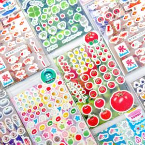 8 스타일 3 개/가방 Y2K 일본어 스티커 핸드북 스크랩북 전화 케이스 카메라 수하물 DIY Kawaii 장식 스티커 선물