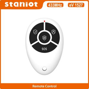 Staniot 433MHz WIFI GSM 홈 도난 경보기 시스템에 대 한 고품질 휴대용 4 버튼 키 체인 무선 원격 제어
