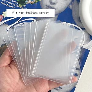 Sharkbang 20 개/몫 B8 홀로 카드 슬리브 58x89mm 엽서 필름 게임 카드 용 컴팩트 하드 Kpop 홀더 Photocard Protector