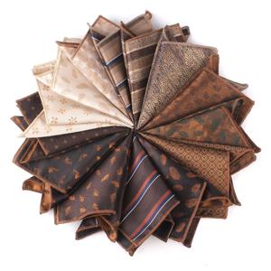 3 자카드 포켓 스퀘어 남성용 여성용 꽃 무늬 가슴 타올 Hanky ​​Gentlemen Hankies 남성용 정장 손수건 포켓 타올 선물