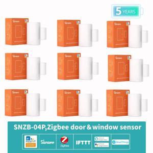 새로운 Sonoff Zigbee 도어 윈도우 센서 SNZB-04P 5 년 배터리 수명 지원 Alexa Google 홈 어시스턴트 Smartthings Alice Hub