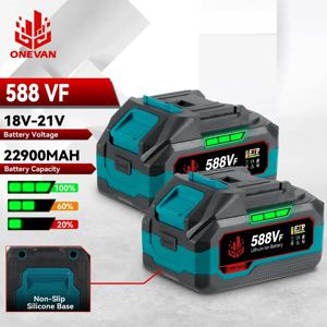 ONEVNA 21V 충전식 588VF 리튬 이온 배터리 22900mah 리튬 이온 배터리 21V 전기 렌치 톱 전동 공구 배터리