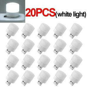 3/5/10/20PCS LED 테이블 램프 조명 룸 플러그 Usb 라이트 나이트 미니 책 독서 장식 따뜻한 흰색 눈 보호 침실