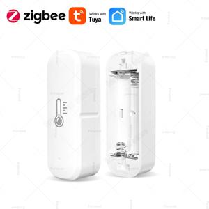 Tuya 스마트 Zigbee 온도 습도 센서 홈 실내 습도계 온도계 스마트 라이프 App 원격 모니터는 Alexa와 함께 작동합니다.