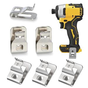 Dewalt 20V 드릴 드라이버 전동 공구 N용 스테인레스 스틸 벨트 클립 후크 1/2개 268241   N 169778   N 086039   DCD980 DCD985 DCD780
