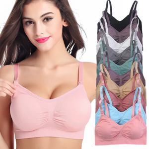 통기성 출산 임신 브래지어 컴포트 모유 수유 수면 Bralette 여성 무선 원활한 간호 속옷
