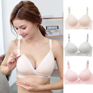 임신 간호 브래지어 출산 원활한 컴포트 Bralette 여성 모유 수유 수면 레이스 속옷