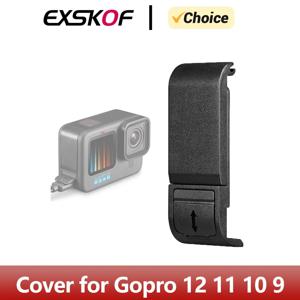 GoPro Hero 12 11 10 9 용 플립 배터리 측면 커버 Go Pro 9 액세서리 용 검정색 탈착식 배터리 도어 뚜껑 충전 케이스 포트
