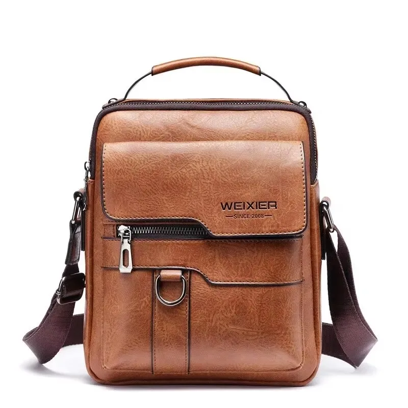 클래식 빈티지 남자 숄더 가방 가죽 PU 비즈니스 남자 Crossbody 가방 남자 여행 가방에 대 한 고품질 디자이너 핸들 핸드백