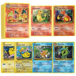 1996 1판 포켓몬 호일 플래시 카드 Charizard Blastoise Venusaur Mewtwo 게임 컬렉션 PTCG 프록시 카드