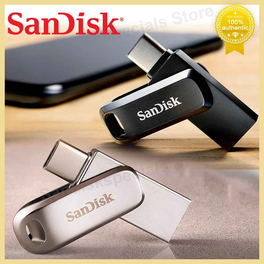 SanDisk 울트라 듀얼 드라이브 USB Type-C 플래시 드라이브 SDDDC4 SDDDC3 USB3.1 Pendrive 512G 256G 128G 64G 32G OTG 안드로이드 태블릿 전화