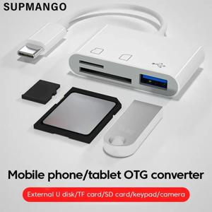 유형 C 어댑터 TF CF SD 메모리 카드 리더기 USB C 카드 어댑터 전화 IPad Huawei Macbook Samsung Xiaomi Cardreader