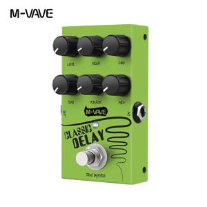 M-vave 클래식 지연 효과 페달, True Bypass 600ms 지연 시간 일렉트릭 기타 베이스용 기타 효과 페달