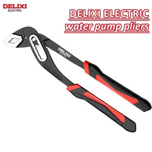 DELIXI ELECTRIC 7 속도 조절 식 워터 펌프 플라이어, 8in,10in,12in 그루브 조인트 플라이어, 다기능 파이프 렌치
