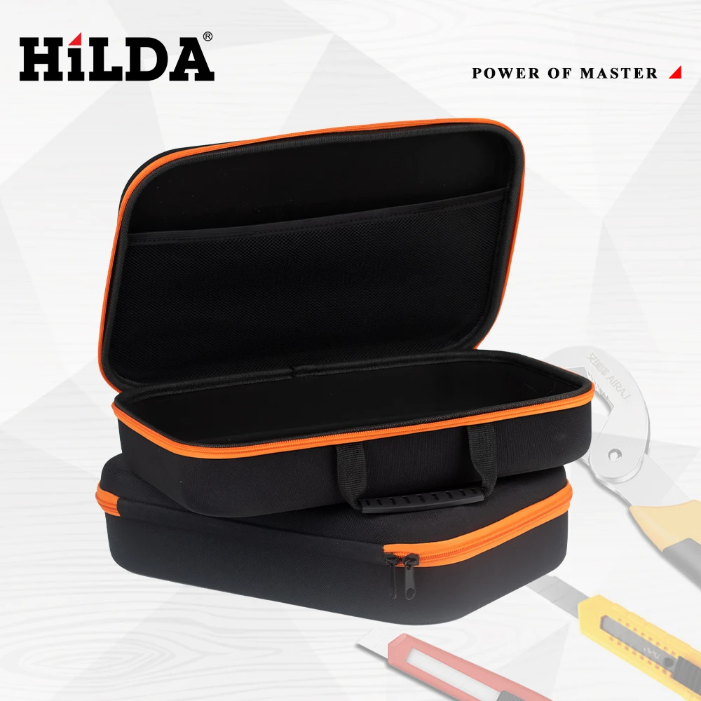 HILDA 옥스포드 가방 정리함 다기능 핸드백 전기 드릴 백, 메쉬 충격 방지 지퍼 백, 선물