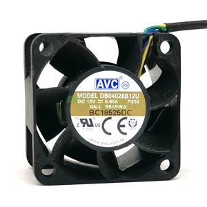 4028 40mm 이중 볼 베어링 팬 DB04028B12U 1U 서버 섀시 냉각 팬 12V 0.66A 40*40*28mm AVC 용