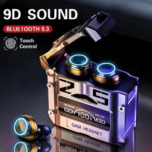 TWS M25 블루투스 5.3 이어폰, 노이즈 캔슬링 이어버드, 무선 헤드폰, HD 통화 스테레오 스포츠 헤드셋, 샤오미 마이크 포함