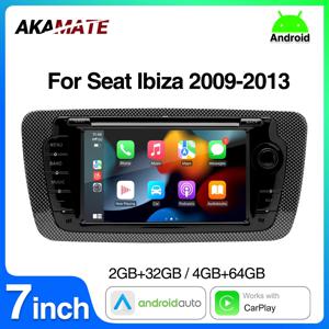 좌석 용 2 Din 자동차 라디오 Ibiza 2009-2013 오디오 멀티미디어 플레이어 CarPlay Android Auto GPS Bluetooth WIFI FM RDS Autoradio