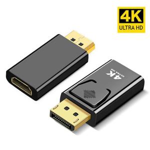 DisplayPort-HDMI 호환 4K 1080P 어댑터 DP 남성-여성 HD TV HDMI 호환 오디오 비디오 케이블(TV PC 노트북용)